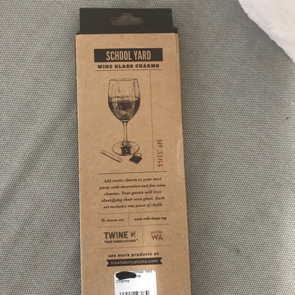 Chalkboard wine glass charms - Picture 2 of 2